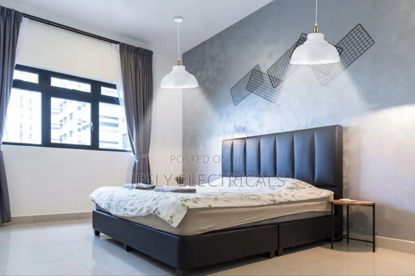 Ground Hanging Lamp With White Shade