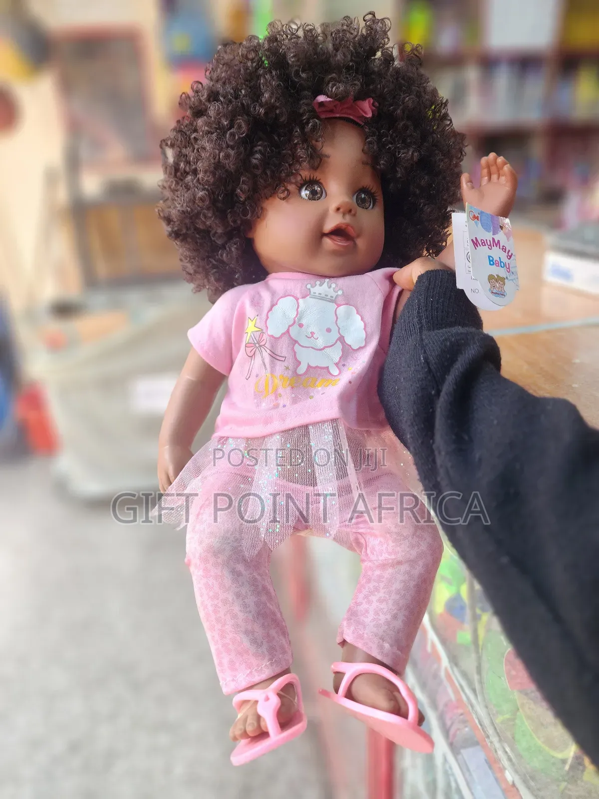 45cm African Doll With Clothes And Afro Hair For Kids