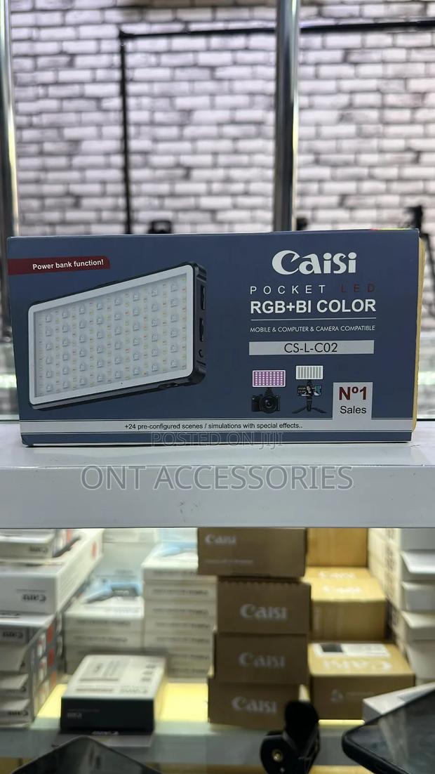 Caisi Pocket Rechargable RGB +Bi Color Video Light