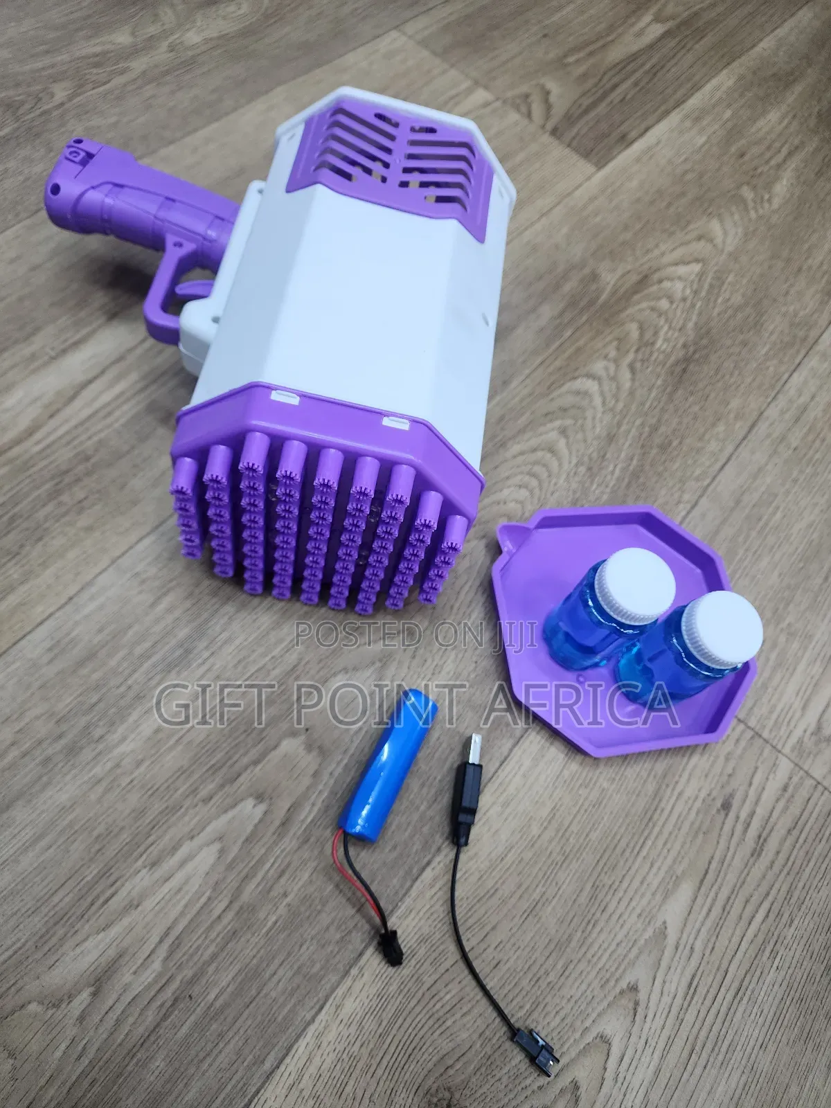 69 Holes Rechargeable Bubbles Gun For Kids