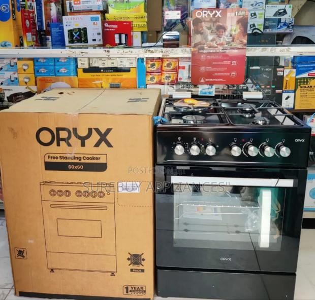 Oryx Standing Cooker, 60cm X 60cm, 3 Gas Pool Jet Burners + 1