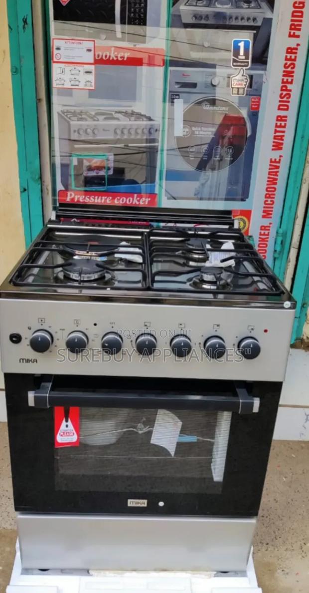 Mika Standing Cooker, 60cm X 60cm, 3 Gas Pool Jet Burners + 1 Rapid