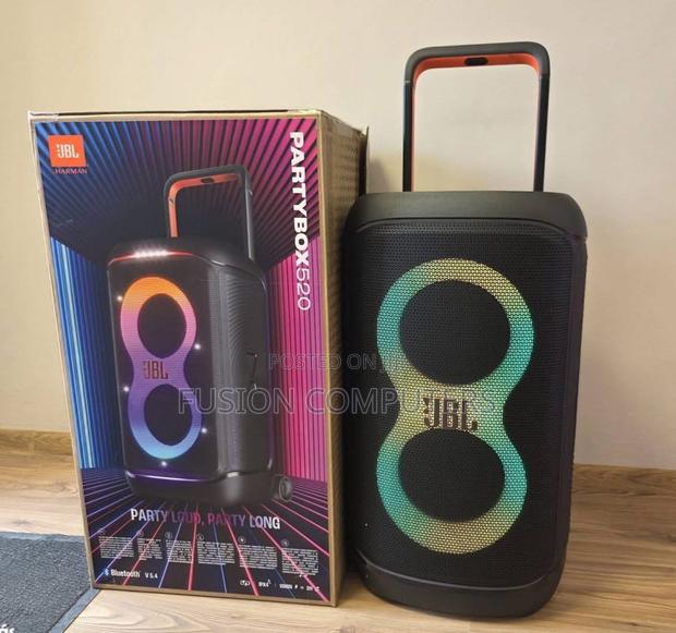 JBL Partybox 520 Portable Battery-Powered Stereo Bluetooth Speaker - main view