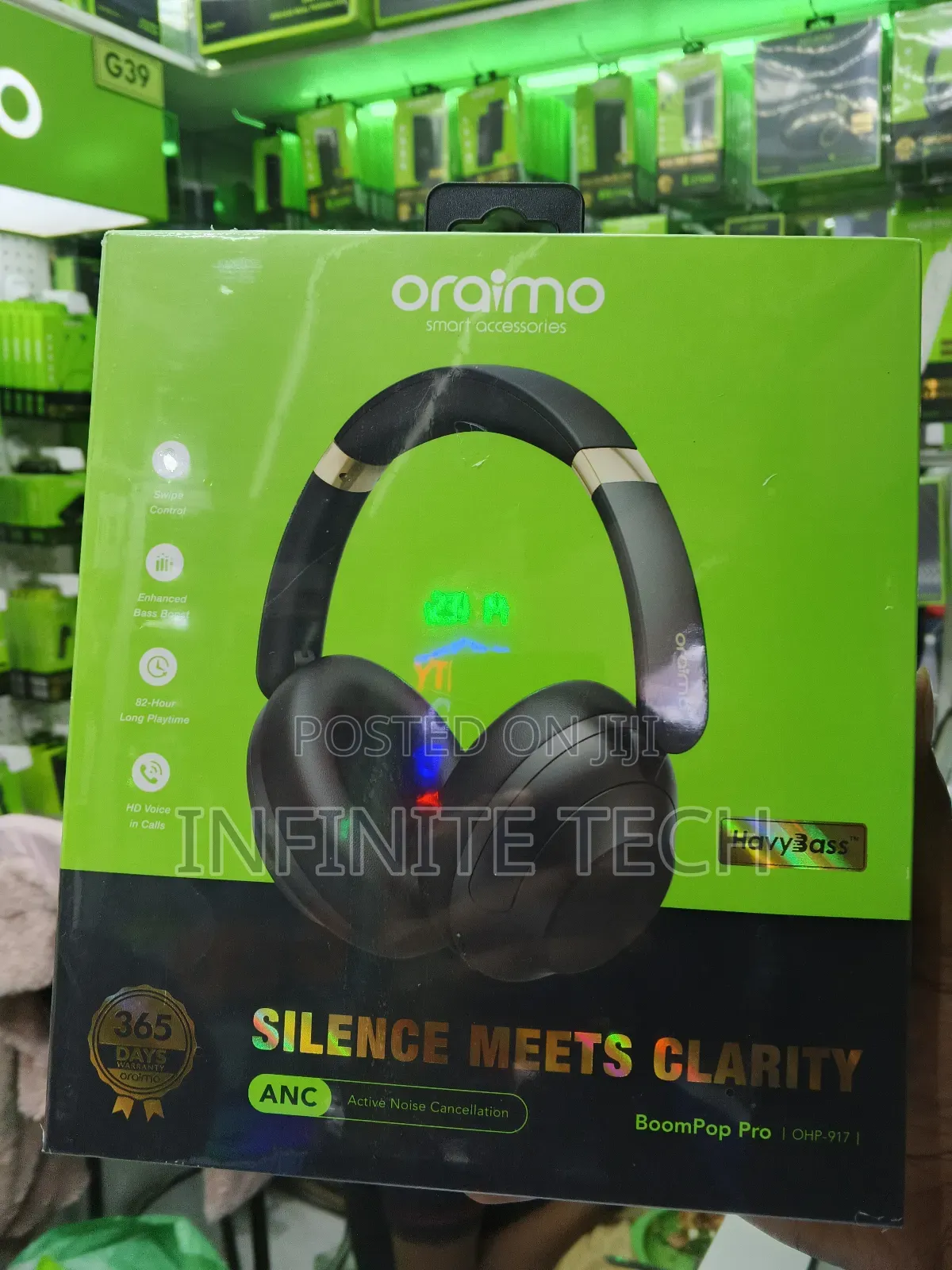 Oraimo Headphones Boompop Pro Anc Over-ear