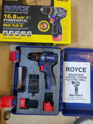 Royce Brushless Cordless Drill 16.8 Volts 10mm Metal Chuck *