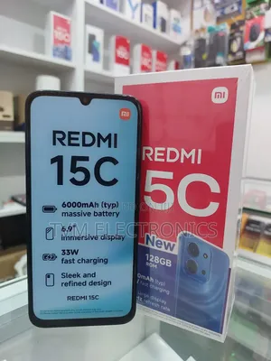 New Xiaomi Redmi 15C 4G 128 GB Black