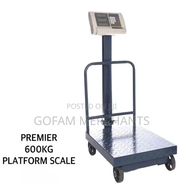 Premier 600kg Digital Platform Weighing Scale, Big Platform Size Wheel