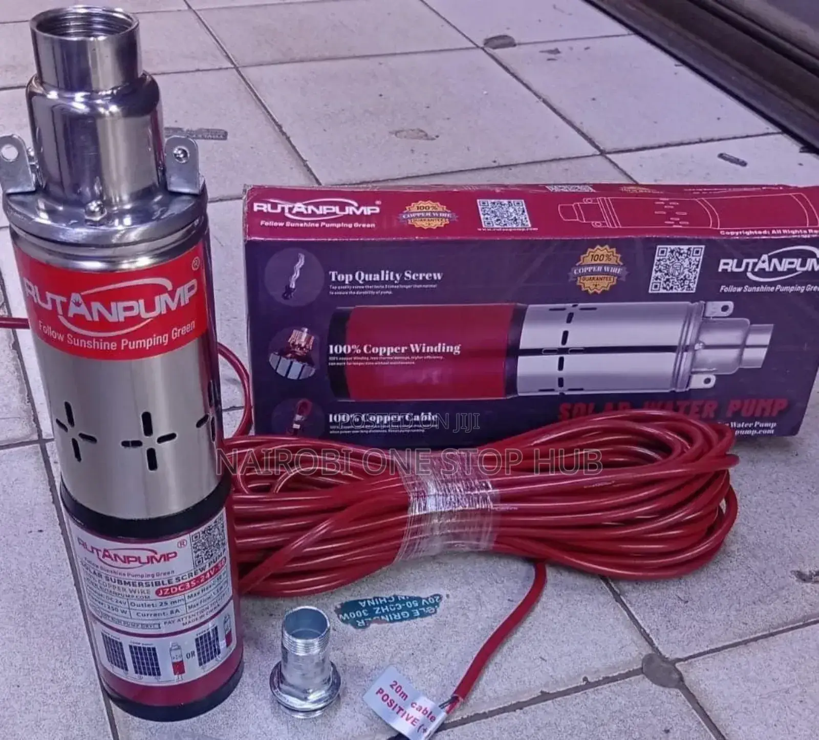 Rutanpump Submersible Water Pump 24v 250w Dc