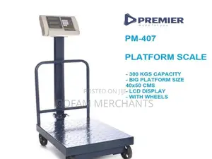 Premier 300kg Digital Platform Weighing Platform Scale, LCD Display