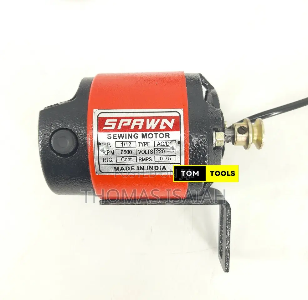 Large Sewing Machine Motor With Regulator Foot Pedal