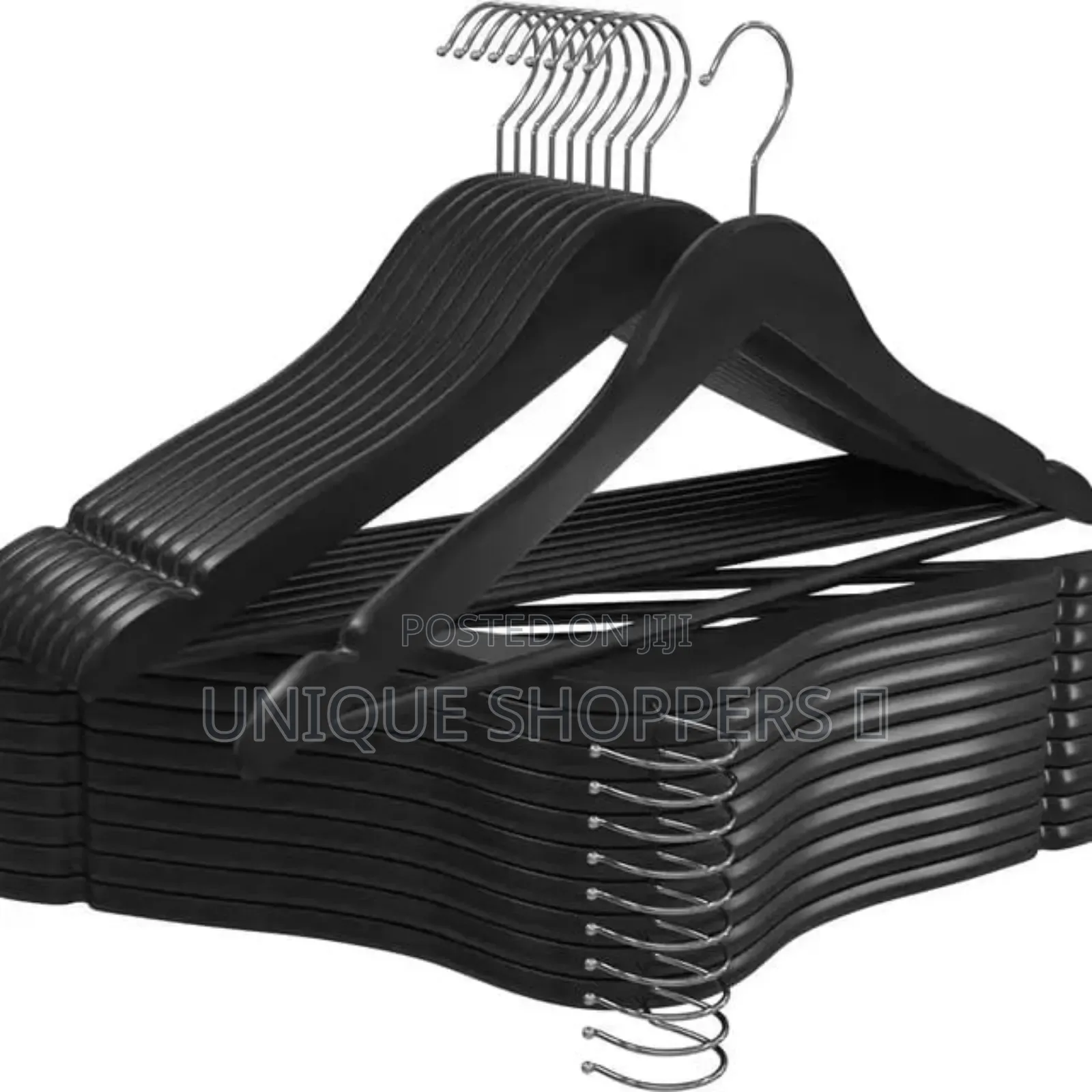 Black Wooden Hangers for Clothes*