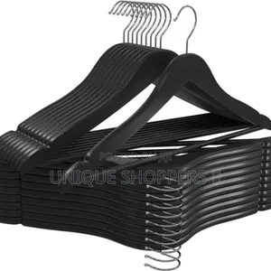 Black Wooden Hangers for Clothes*
