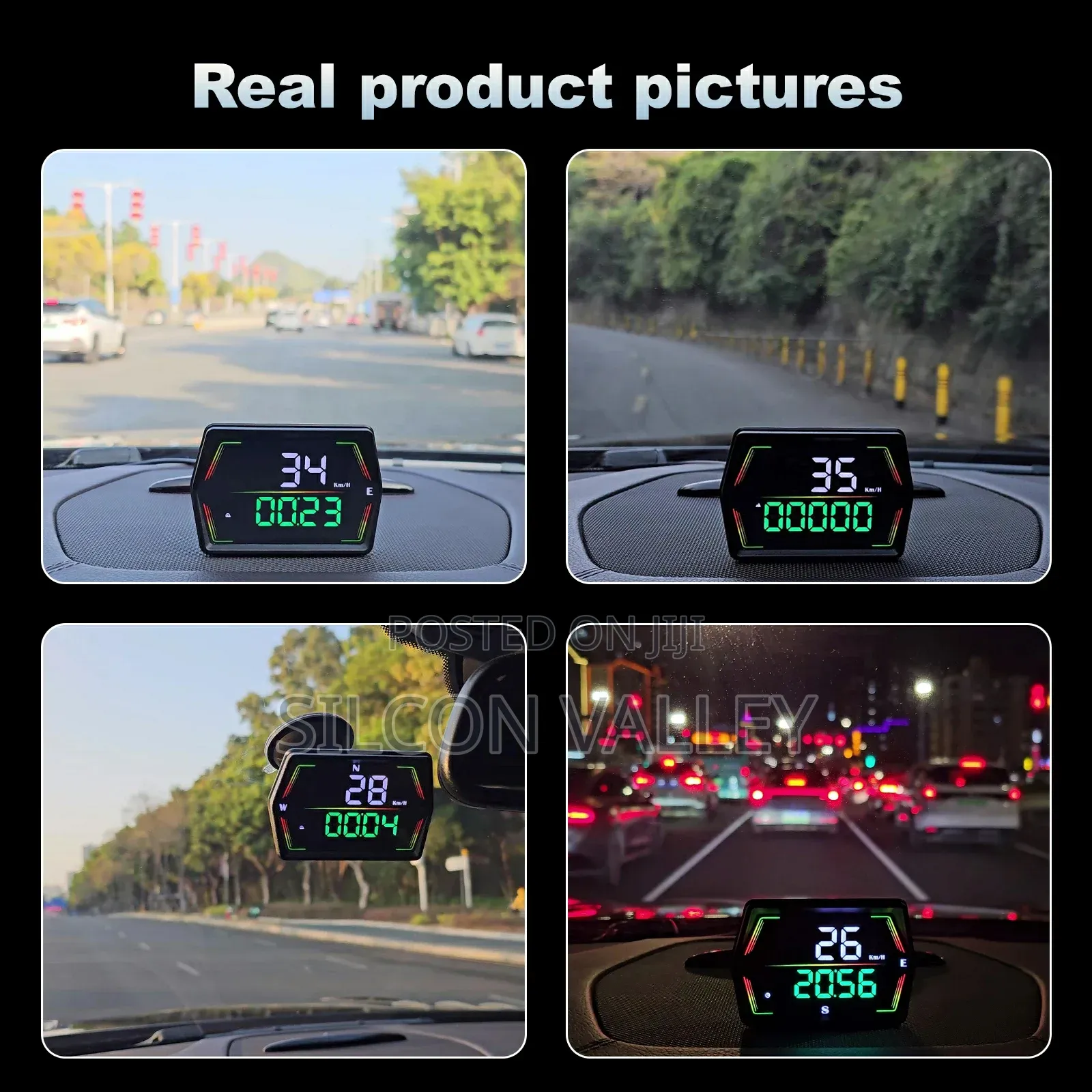 Car Hud Speedometer With Millage Recorder