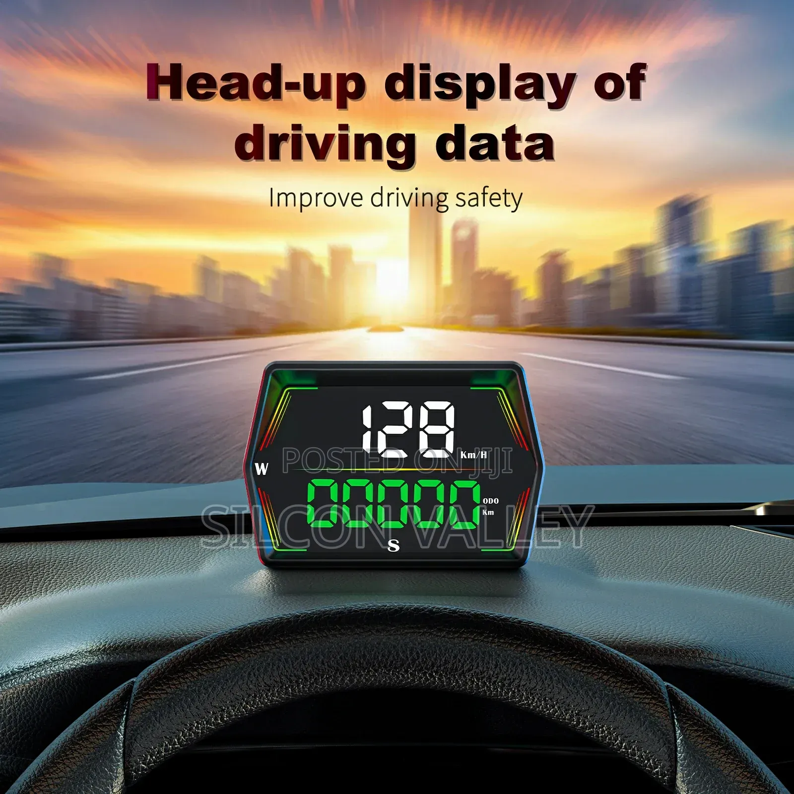 Car Hud Speedometer With Millage Recorder