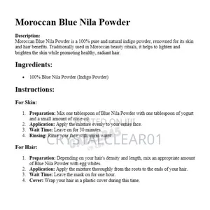 Blue Moroccan Nila Powder