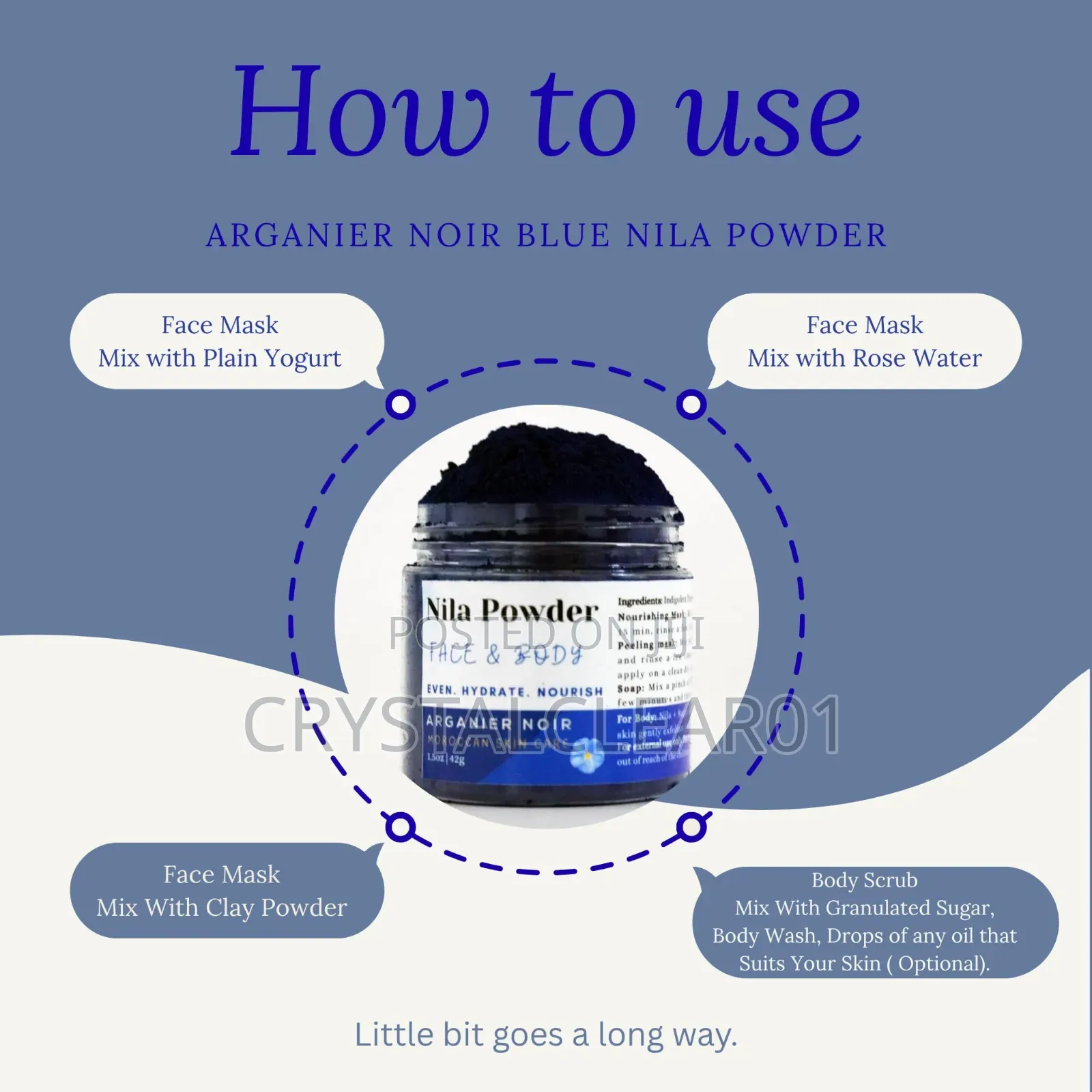 Blue Moroccan Nila Powder
