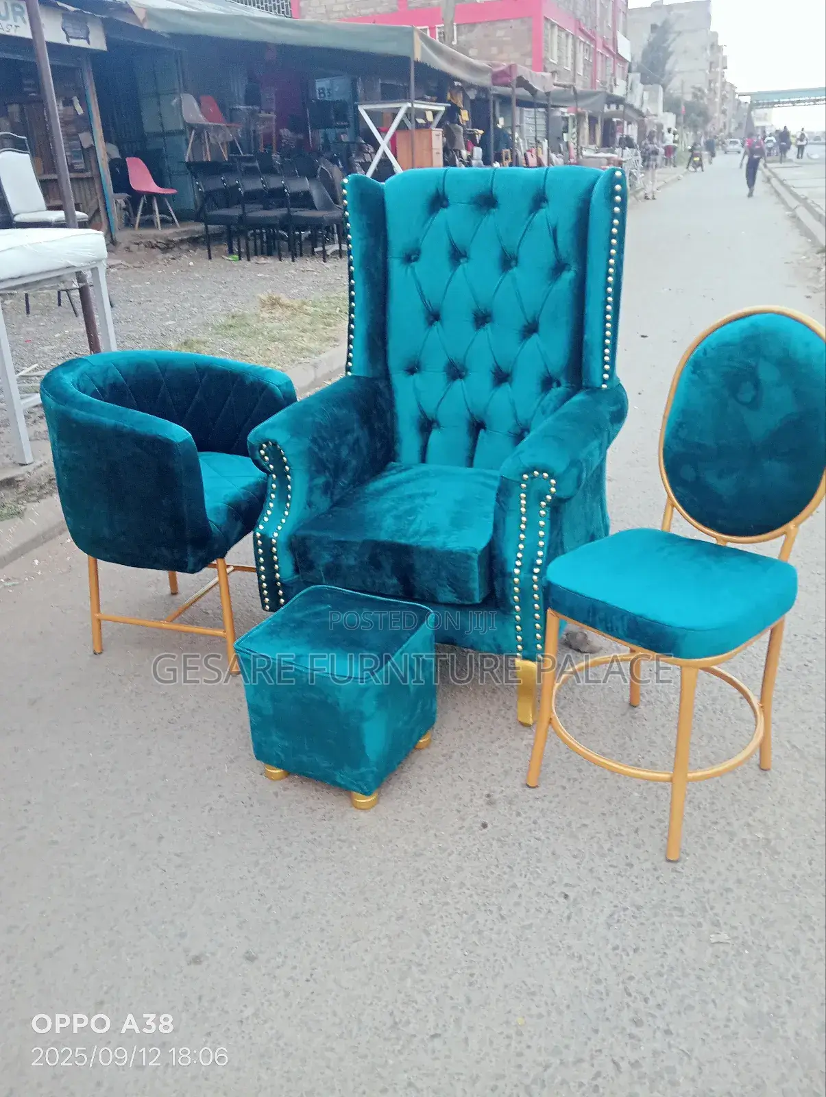 King Chair + Styling Chair + Footrest