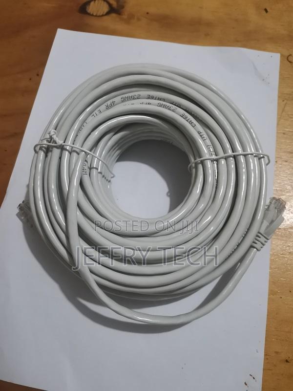 20m Cat6 Ethernet Cable - High Speed Gigabit Network Cable, Waterpr