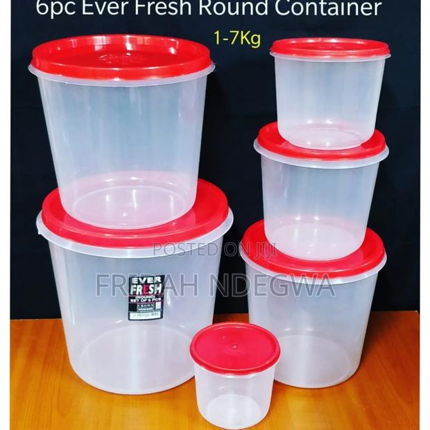 Crown Everfresh Round a Set of 6pcs Storage Containers