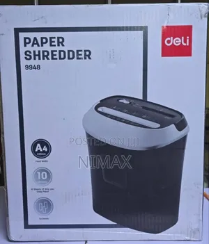 Deli E9948 Paper Shredder, 10 Sheets
