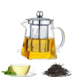 *Borosilicate Glass Tea Pot With Infuser
