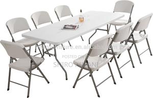 White Foldable New Chair - main view