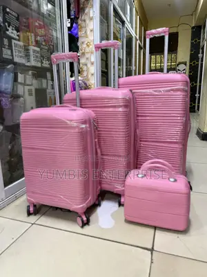 Size 3 Hot Pink 4 Inn1 Rubber Suitcase Set at KSH 8500 Full Set