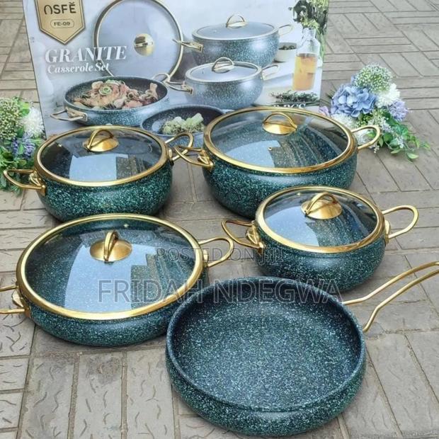 9pcs Granite Coating Kitchen Cookware Set
