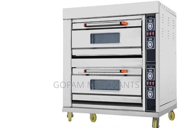 Premier Commercial Electric Oven Two Deck Four Trays
