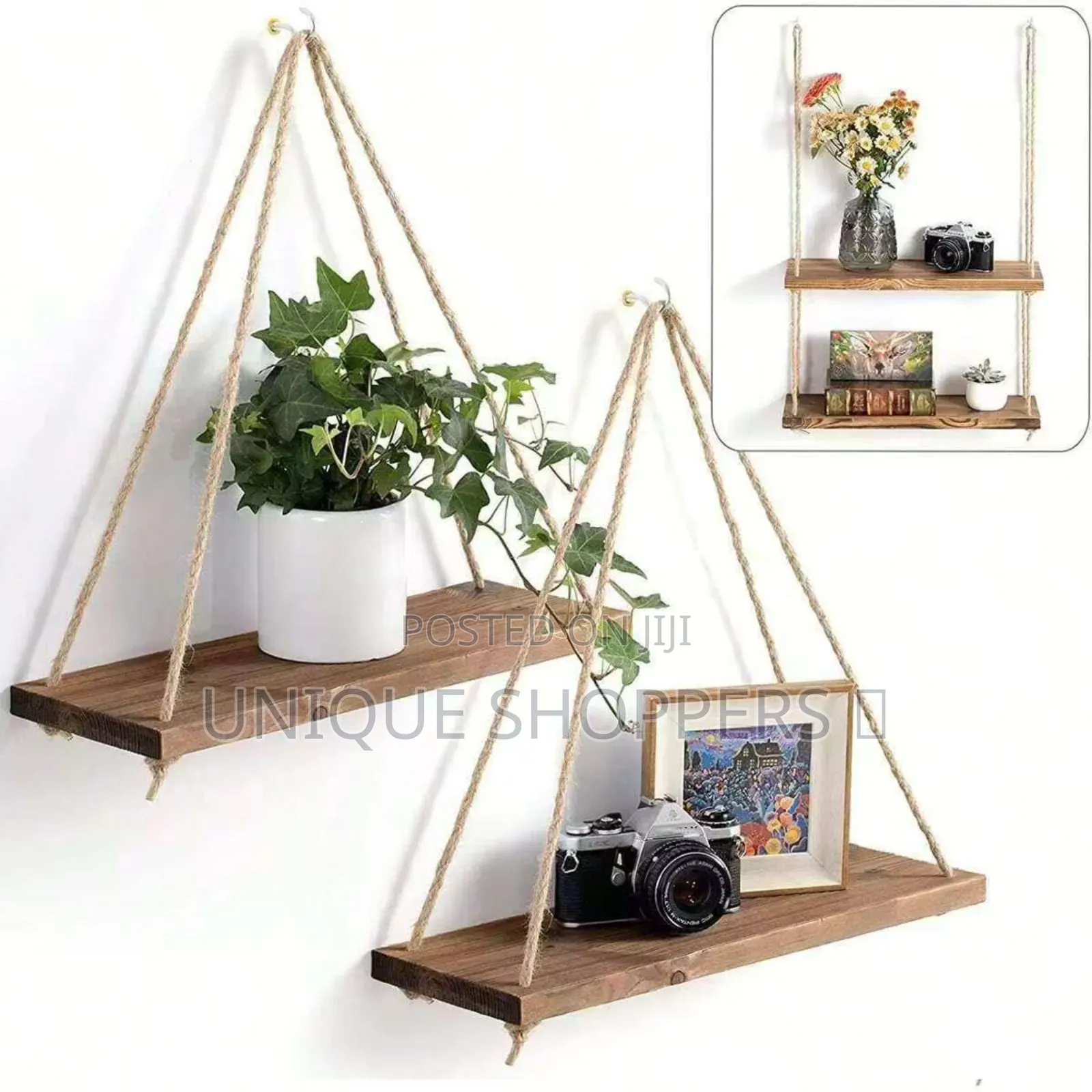 Wooden Floating Shelves Decor*
 Triangle Floating Decor Wooden Shelf