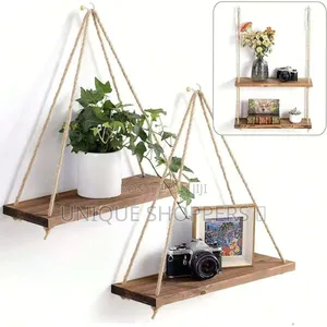 Wooden Floating Shelves Decor*
 Triangle Floating Decor Wooden Shelf