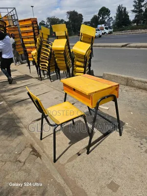 School Locker And Chair