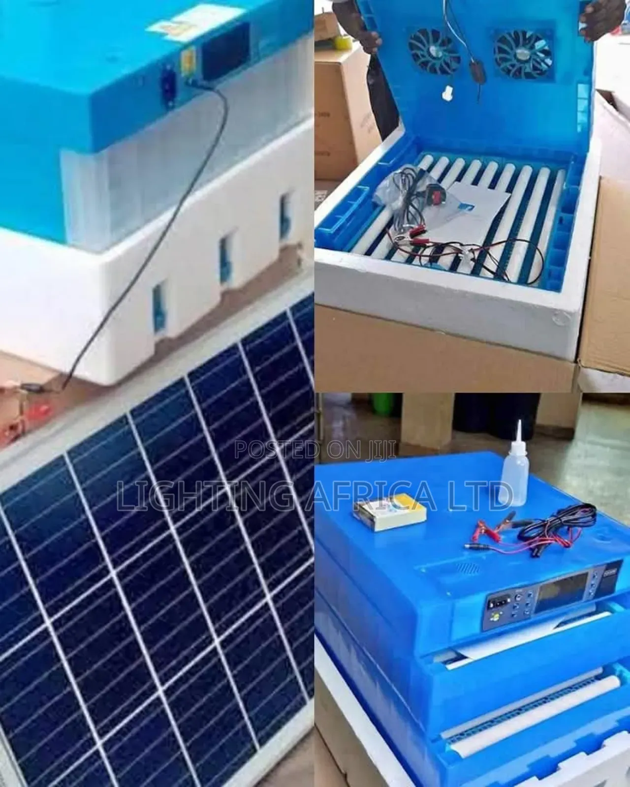 Domestic Solar Kit Ac/Dc 128 Eggs Incubator- 250w Solar -150ah Battery