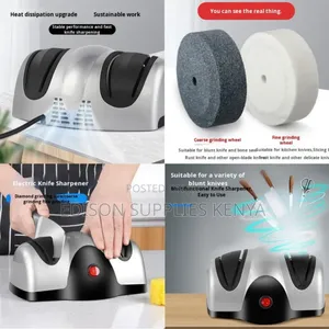 Electric Knife Sharpener Double Head Kitchen Knife Blade Sharpener