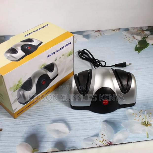 Electric Knife Sharpener Double Head Kitchen Knife Blade Sharpener - thumbnail 4