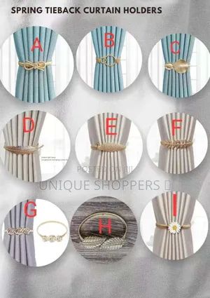 2 PSC Spring Curtain Holders/Tie-Back*