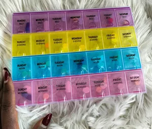 28 Days Compartments Pills Orgarnisers