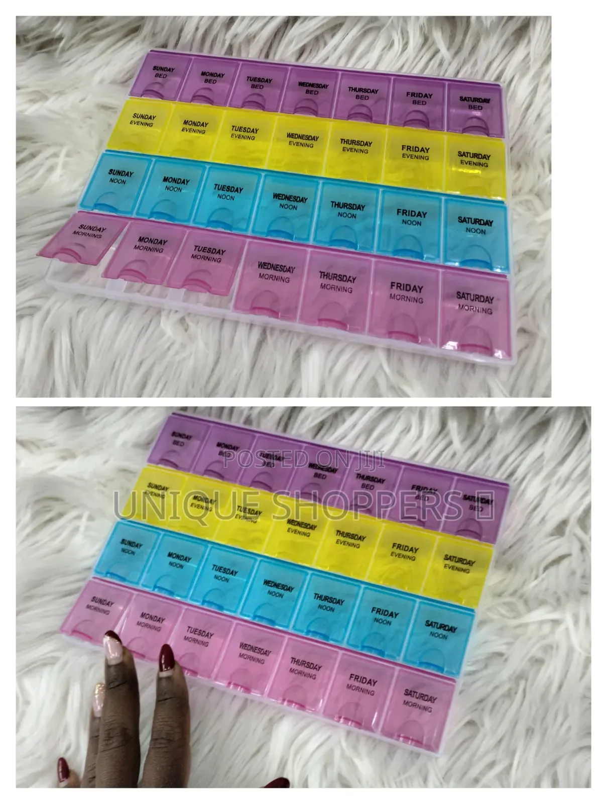 28 Days Compartments Pills Orgarnisers