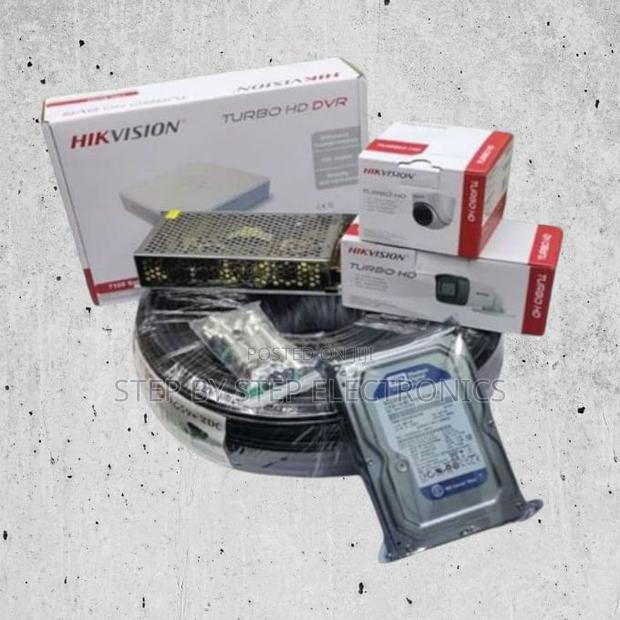 2 Hikvision CCTV Cameras 1080p DVR Kit With Mobile App Viewing - main view