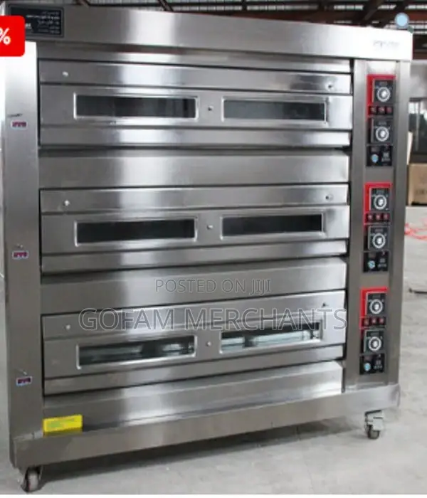 Commercial Electric Oven 3 Decs 9 Trays