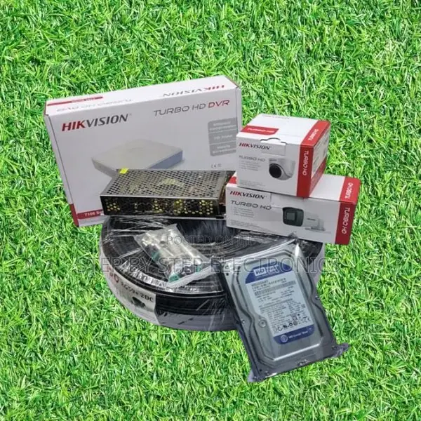 High Quality 2 Hikvision 1080p 2mp Complete CCTV Cameras System Pack