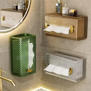 Wall Mounted Tissue Serviette Dispenser Acrylic Paper Towel Holder