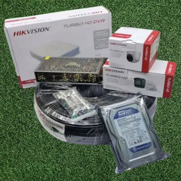 Hikvision 2 Turbo Hd Full Hd 1080p CCTV Cameras Kit With 500gb Storage