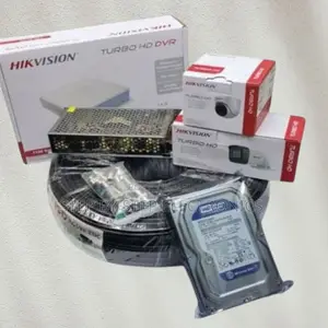 2 Hikvision 1080p Full Hd 2.0mp Resolution CCTV Cameras Full Package