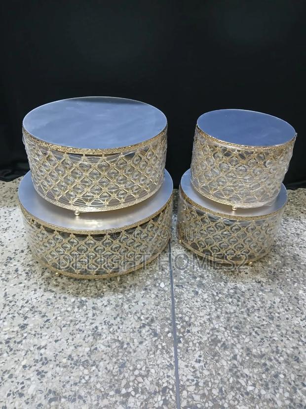 4pcs Gold Cake Stands-Elk - thumbnail 2