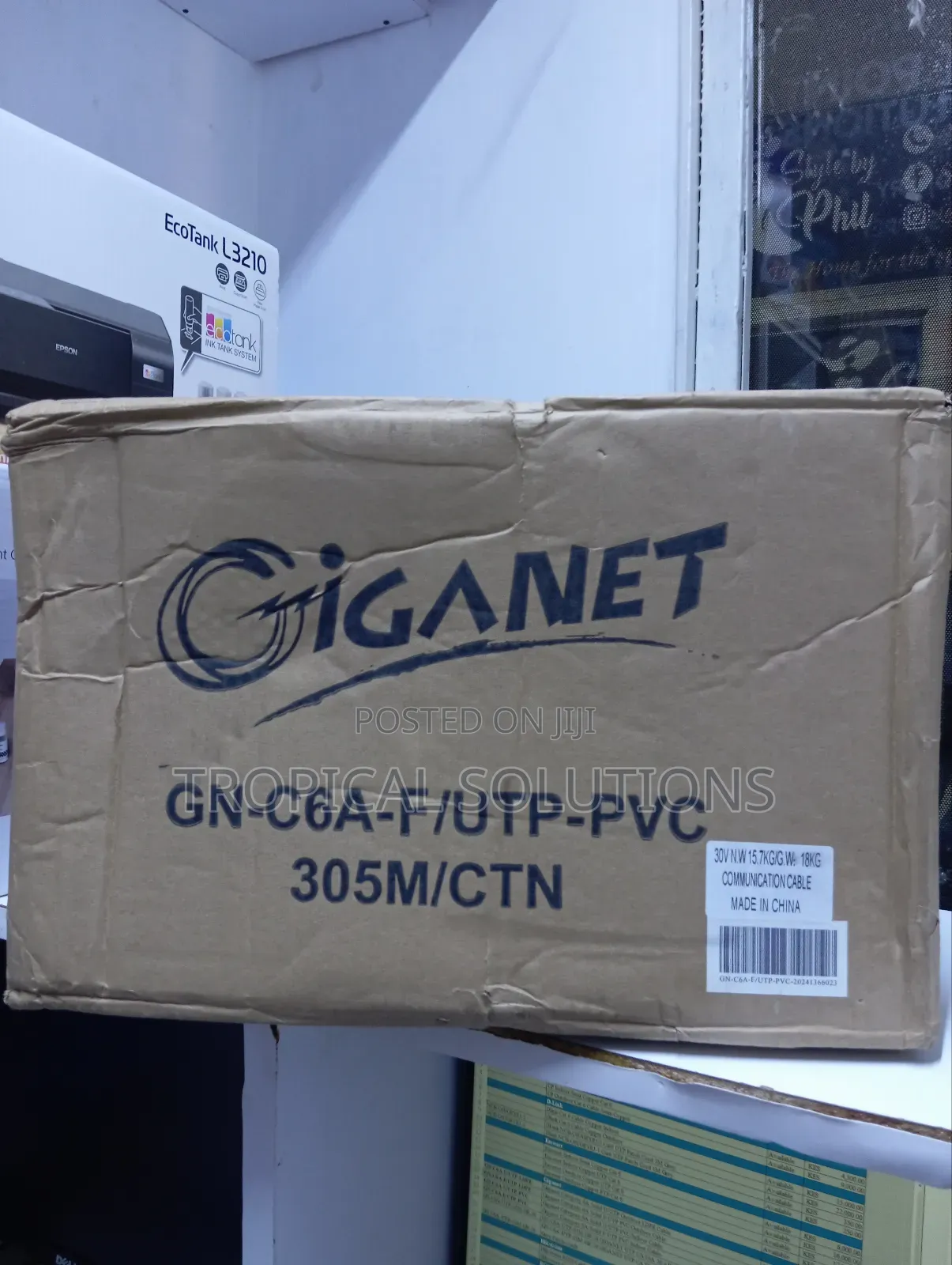 Giganet Cat6 Cable F/Utp Indoor Cable 305m