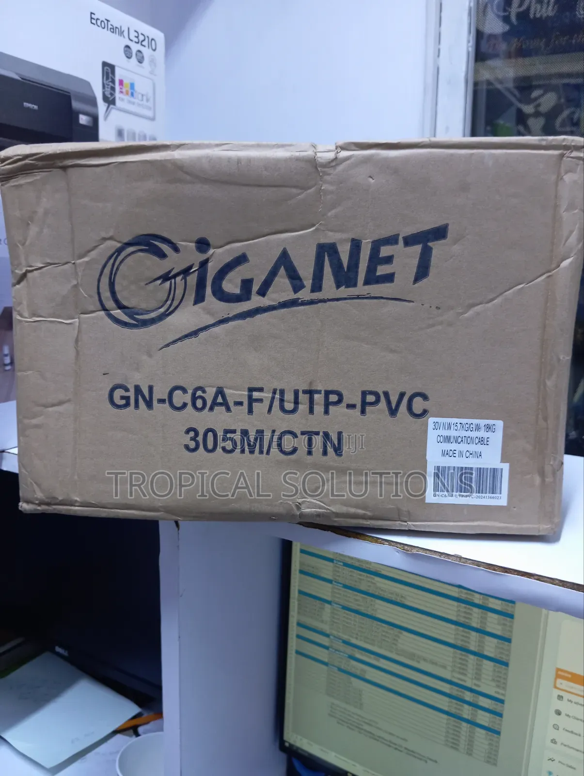 Giganet Cat6 Cable F/Utp Indoor Cable 305m