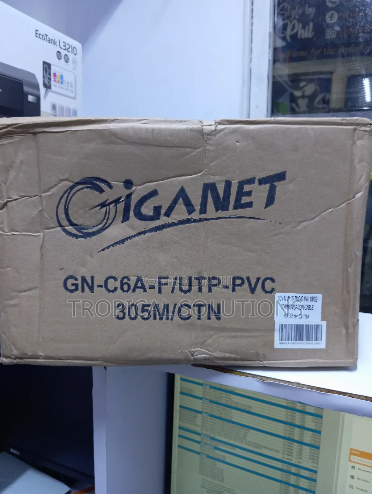 Giganet Cat6 Cable F/Utp Indoor Cable 305m