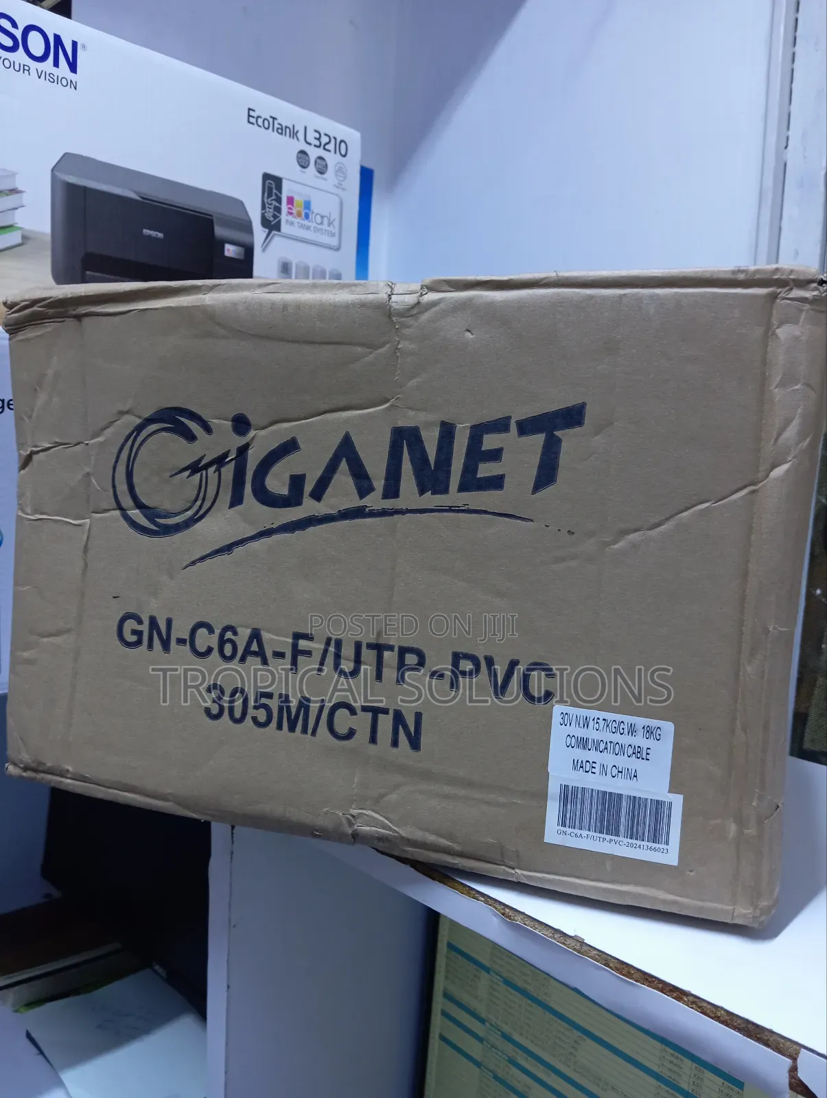 Giganet Cable 305m F/Utp Ethernet Pure Copper Giganet F/Utp