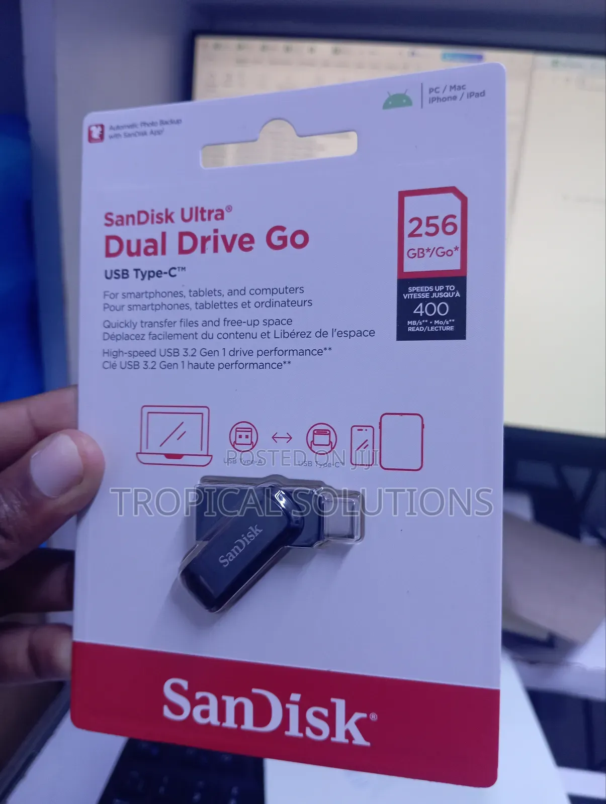 Sandisk Ultra Dual Drive Go Usb Type C 256gb